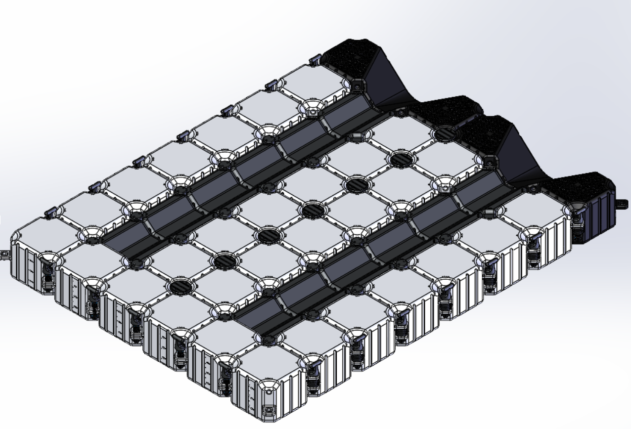 Double Ski Dock 160"