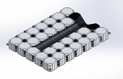 Single Wider Ski Dock 140"